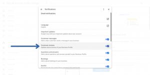 Setting up review notifications in Google Business Profile Manager